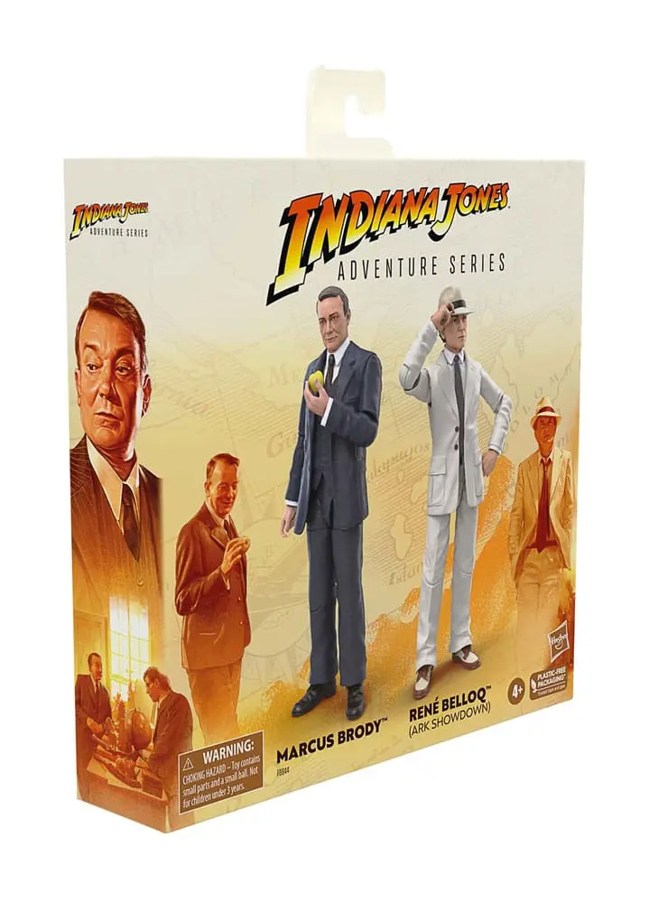 Indiana Jones Adventure Series Marcus Brody &amp; René Belloq (Ark Showdown) (Raiders of the Lost Ark) akciófigura csomag 15 cm termékfotó