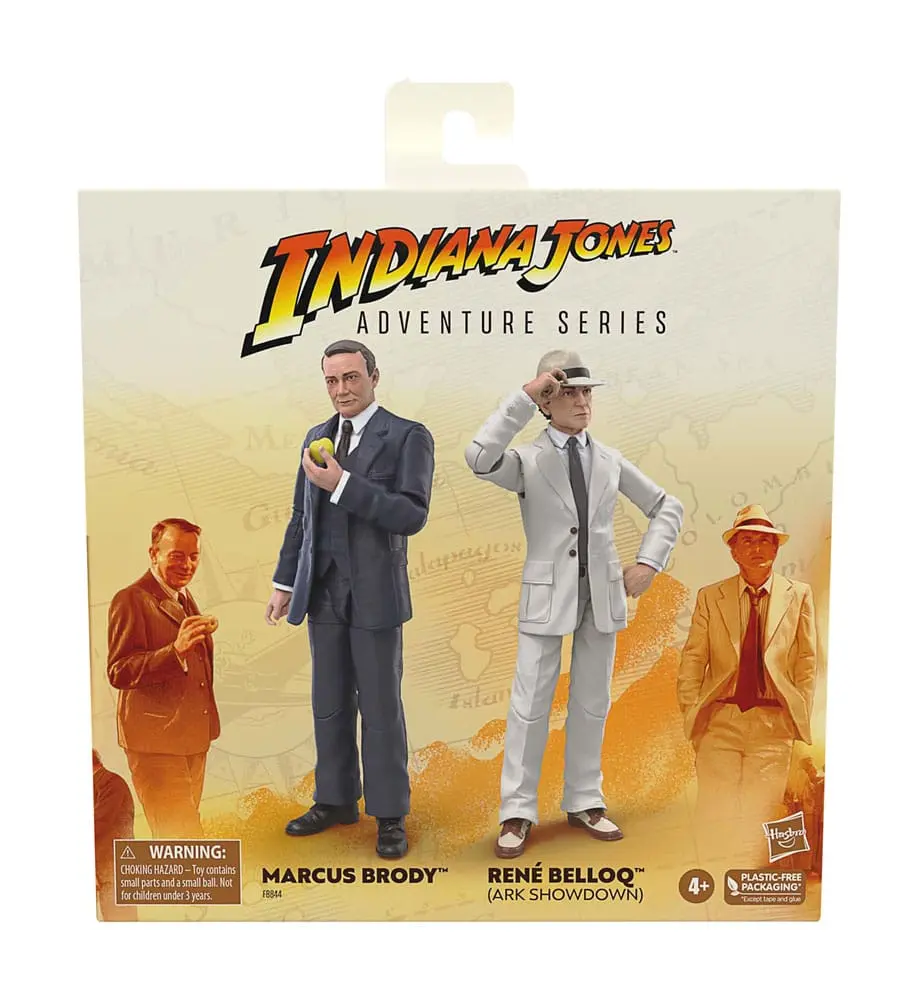 Indiana Jones Adventure Series Marcus Brody &amp; René Belloq (Ark Showdown) (Raiders of the Lost Ark) akciófigura csomag 15 cm termékfotó