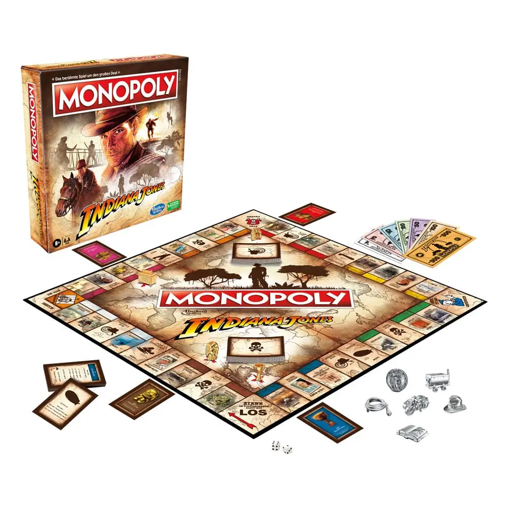 Indiana Jones Monopoly Német nyelvű társasjáték termékfotó