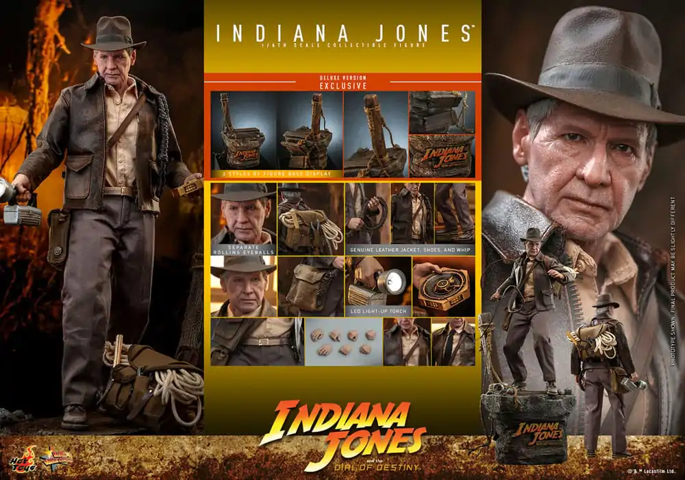 Indiana Jones Movie Masterpiece 1/6 Indiana Jones (Deluxe Version) akciófigura 30 cm termékfotó