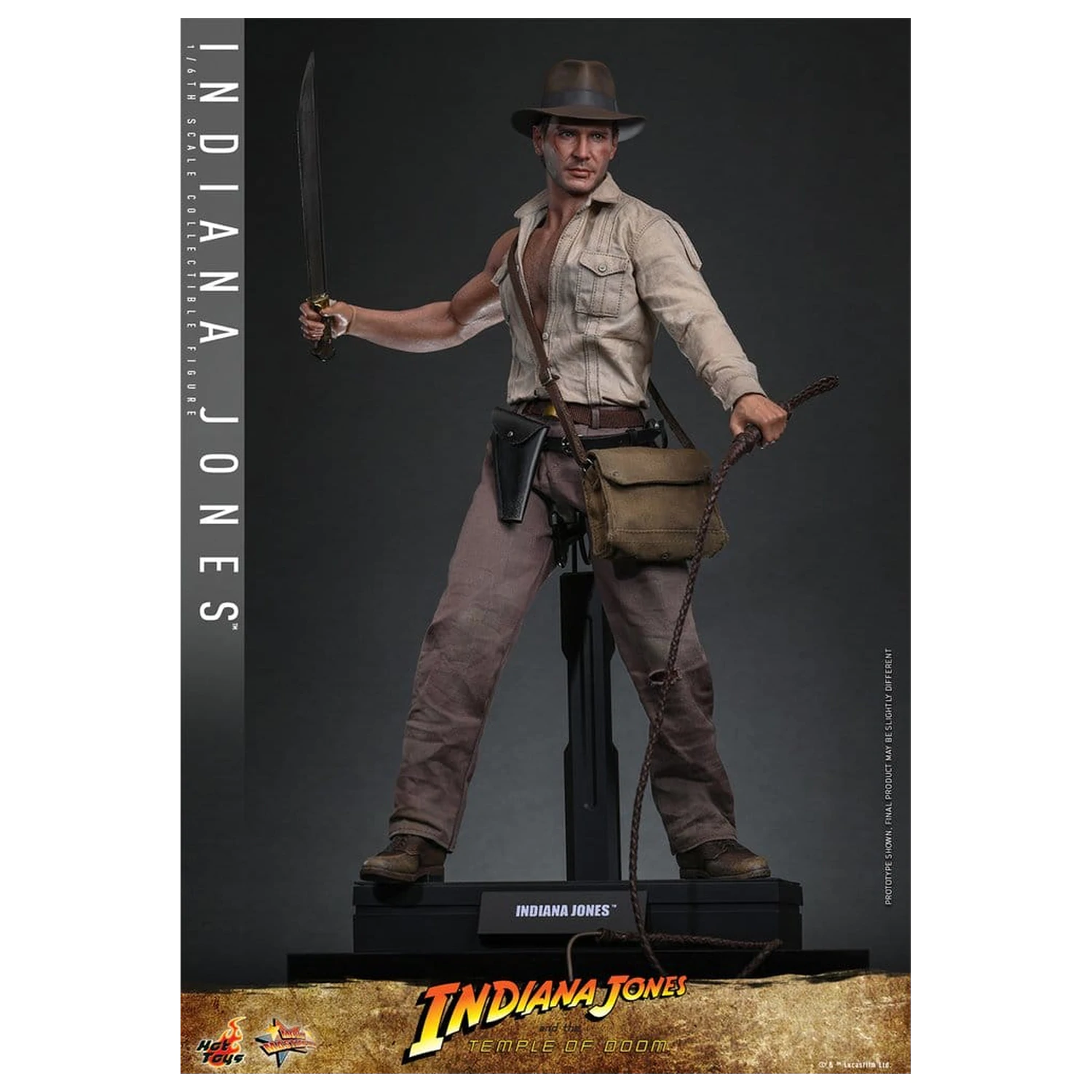 Indiana Jones Movie Masterpiece akciófigura 1/6 Indiana Jones 30 cm termékfotó