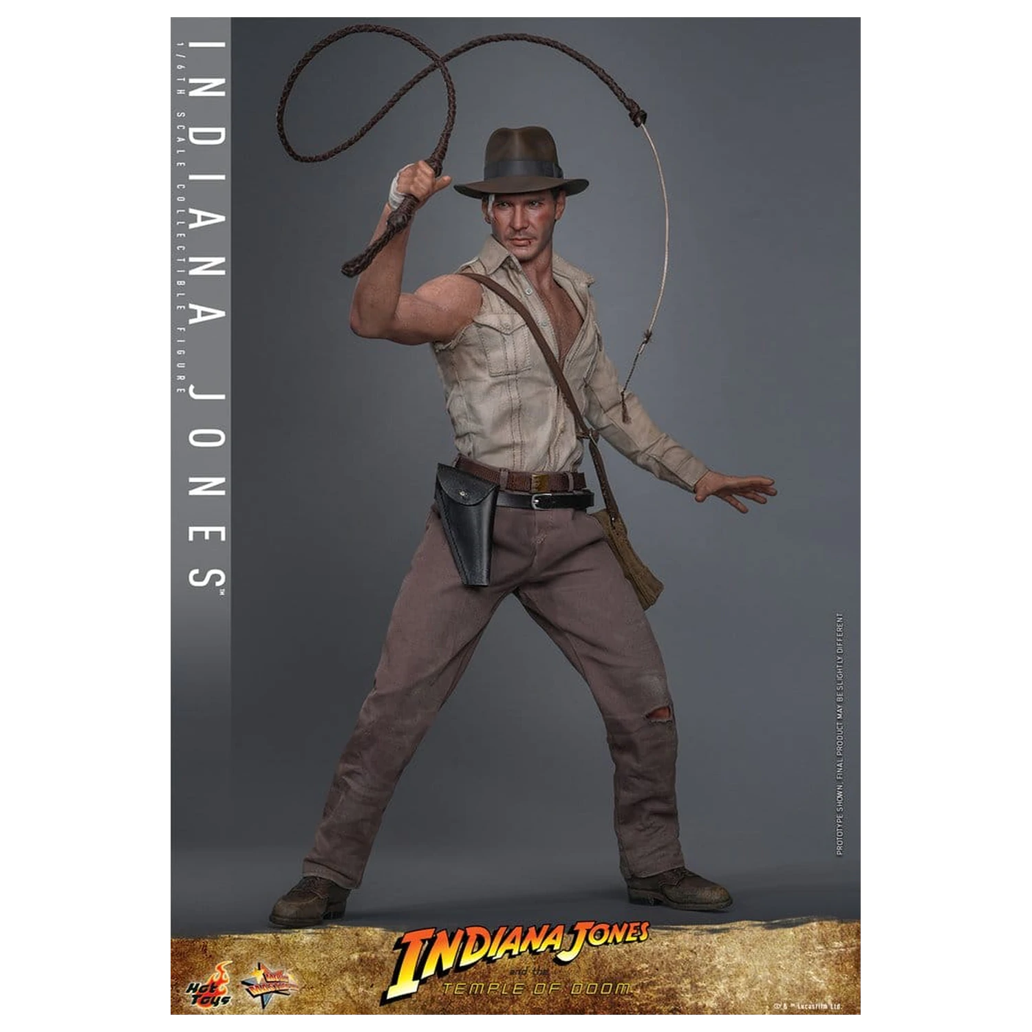 Indiana Jones Movie Masterpiece akciófigura 1/6 Indiana Jones 30 cm termékfotó