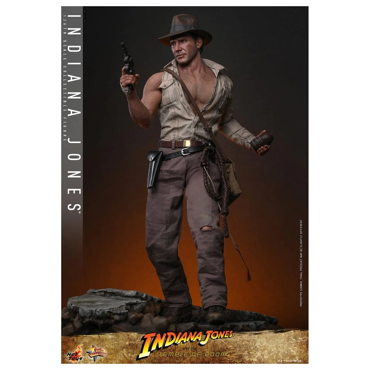 Indiana Jones Movie Masterpiece akciófigura 1/6 Indiana Jones 30 cm termékfotó