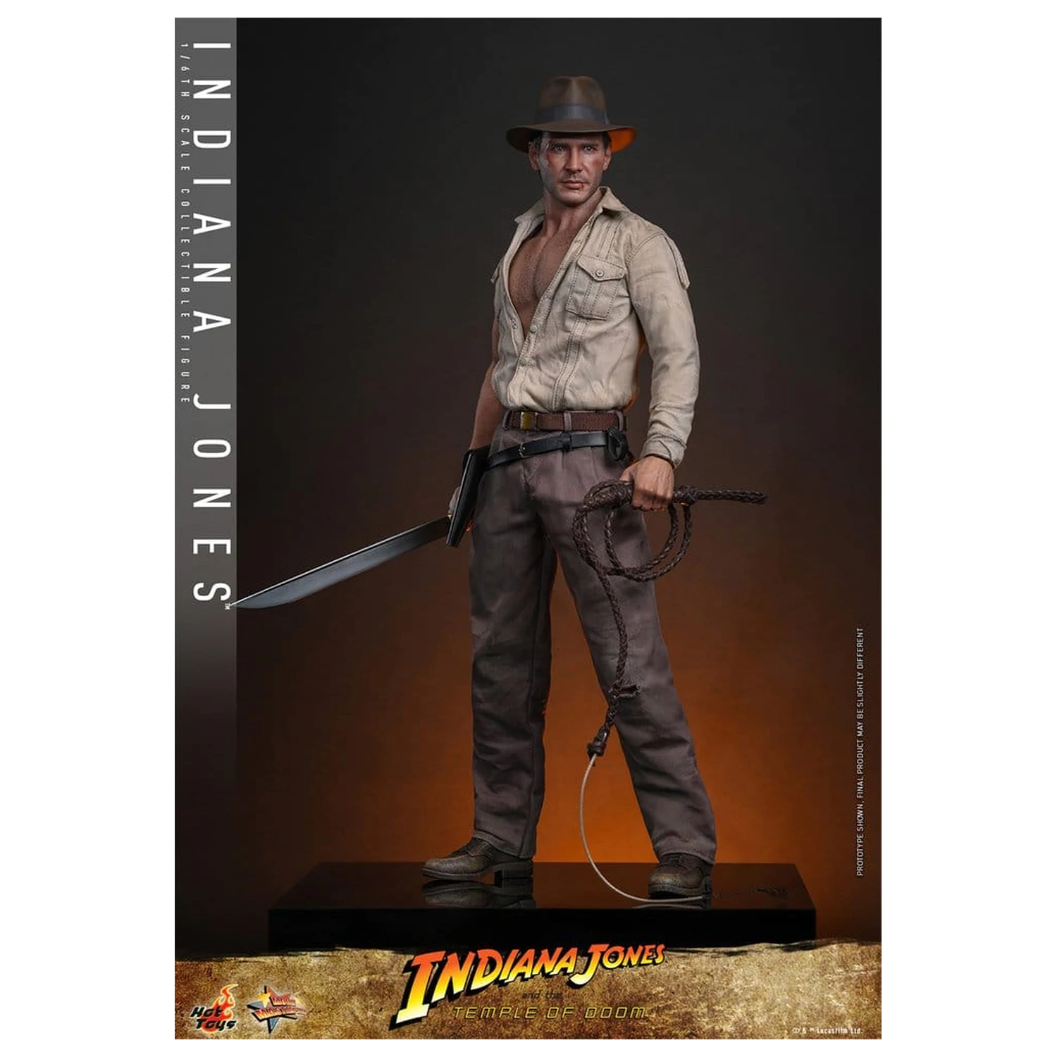 Indiana Jones Movie Masterpiece akciófigura 1/6 Indiana Jones 30 cm termékfotó