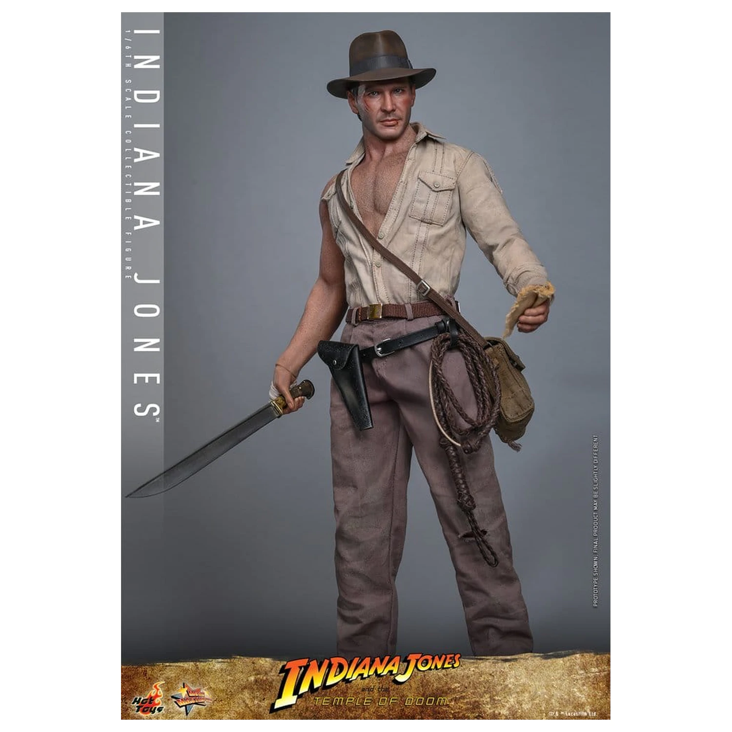 Indiana Jones Movie Masterpiece akciófigura 1/6 Indiana Jones 30 cm termékfotó
