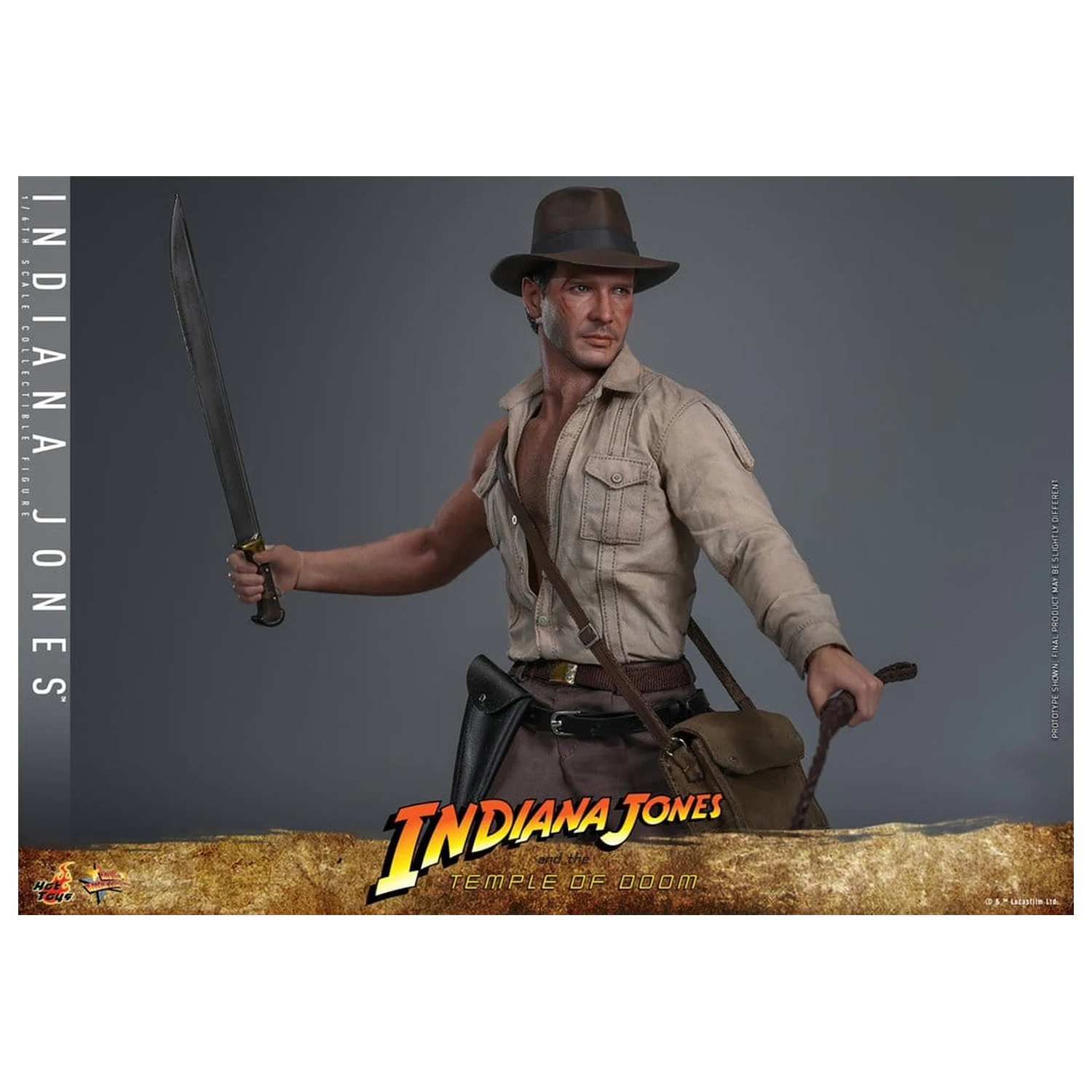 Indiana Jones Movie Masterpiece akciófigura 1/6 Indiana Jones 30 cm termékfotó
