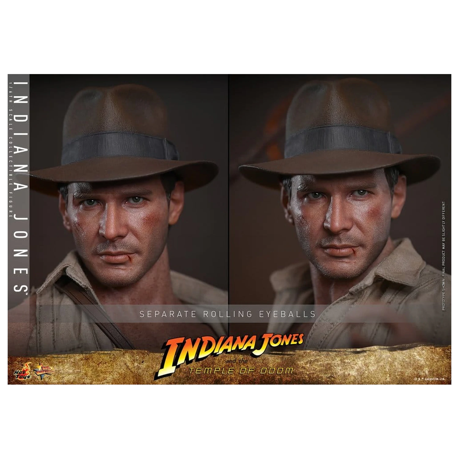 Indiana Jones Movie Masterpiece akciófigura 1/6 Indiana Jones 30 cm termékfotó