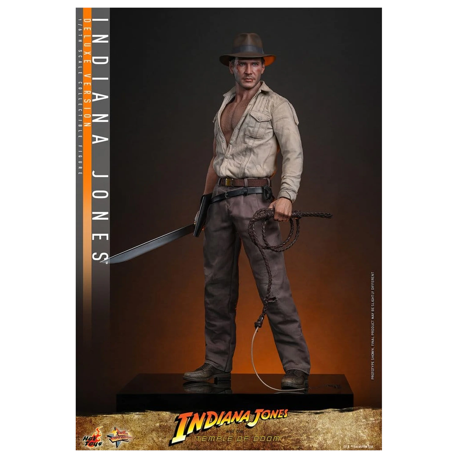 Indiana Jones Movie Masterpiece akciófigura 1/6 Indiana Jones (Deluxe Version) 30 cm termékfotó