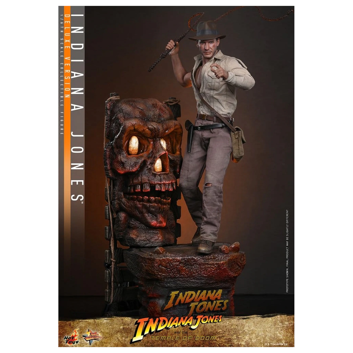Indiana Jones Movie Masterpiece akciófigura 1/6 Indiana Jones (Deluxe Version) 30 cm termékfotó