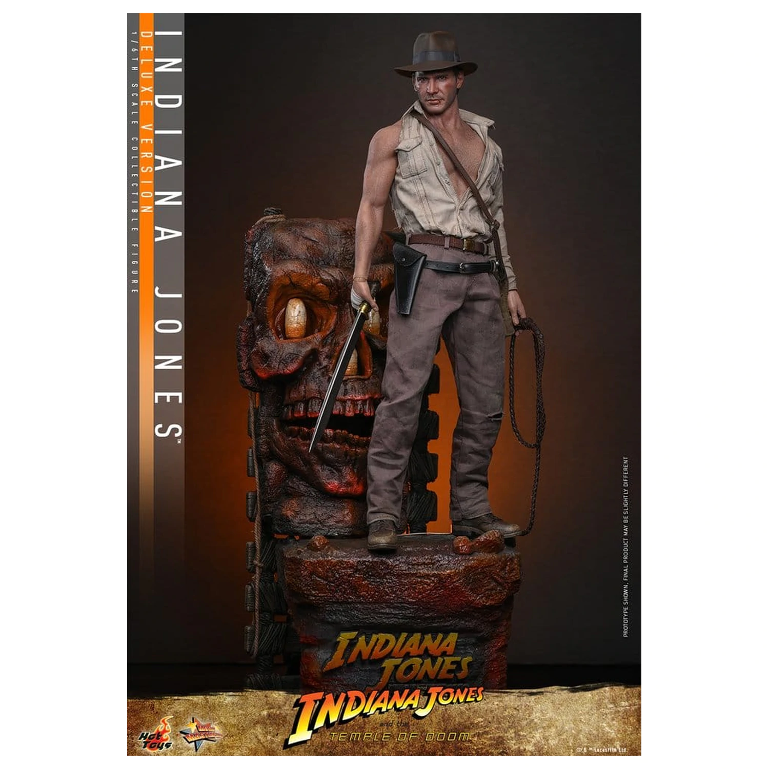 Indiana Jones Movie Masterpiece akciófigura 1/6 Indiana Jones (Deluxe Version) 30 cm termékfotó