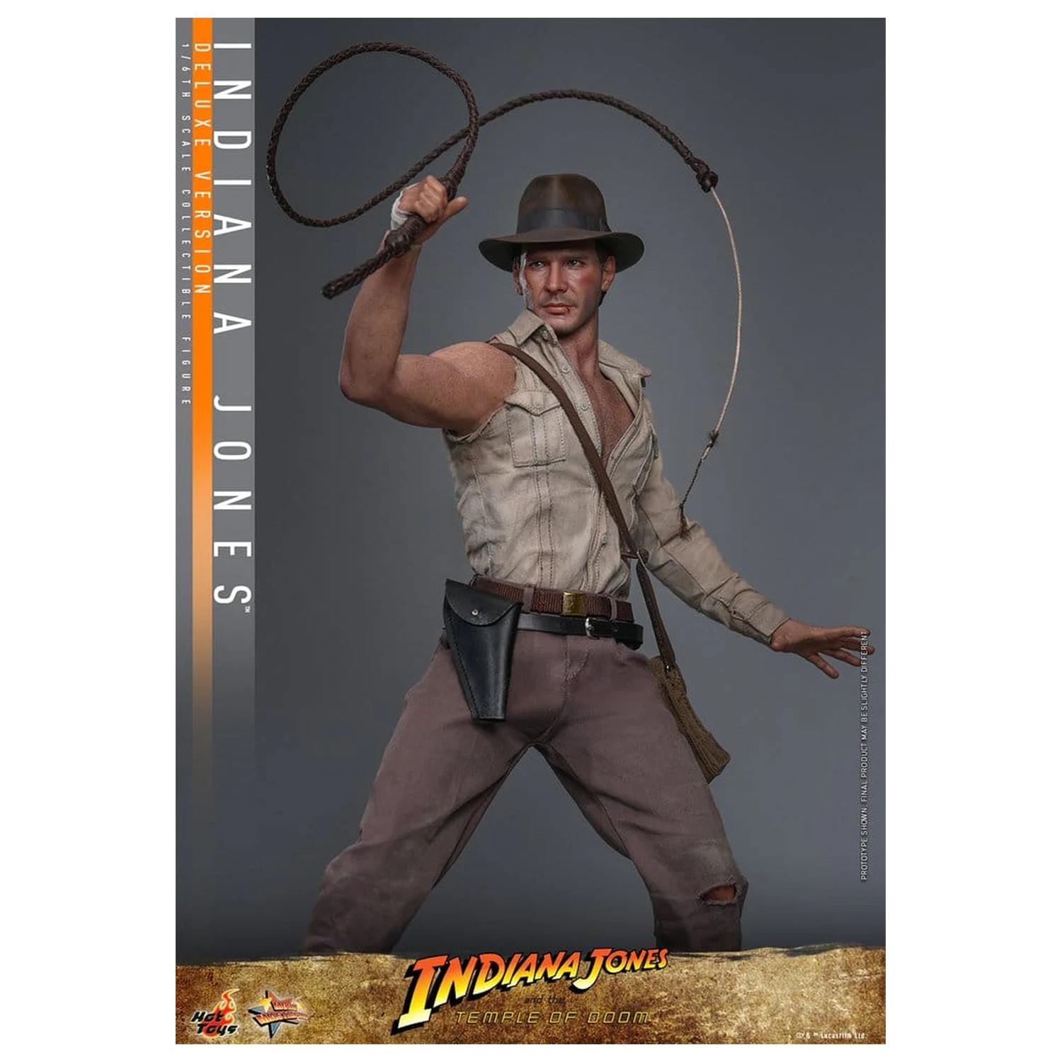 Indiana Jones Movie Masterpiece akciófigura 1/6 Indiana Jones (Deluxe Version) 30 cm termékfotó
