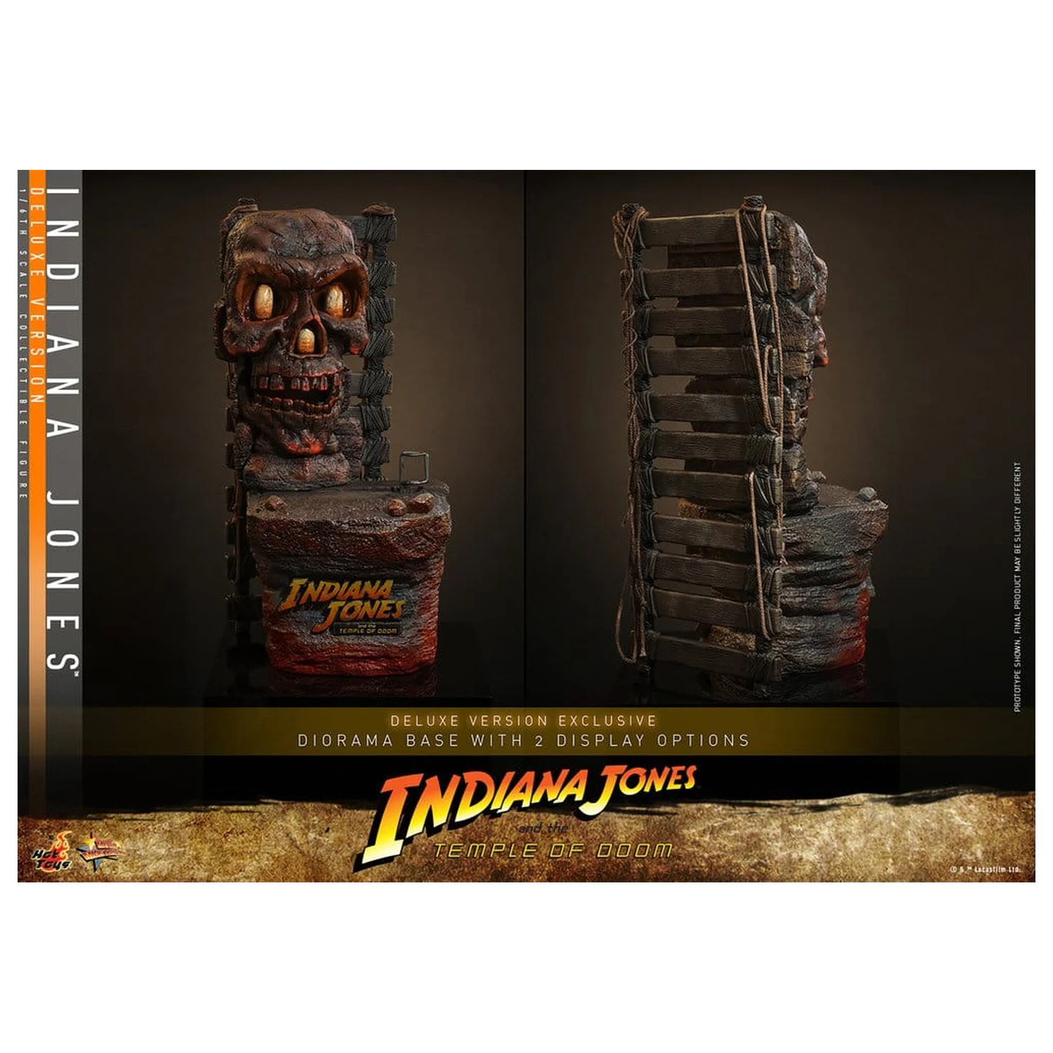 Indiana Jones Movie Masterpiece akciófigura 1/6 Indiana Jones (Deluxe Version) 30 cm termékfotó