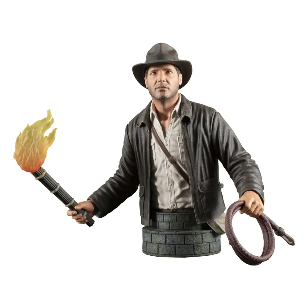 Indiana Jones: Raiders of the Lost Ark 1/6 Indiana Jones mellszobor figura 15 cm termékfotó