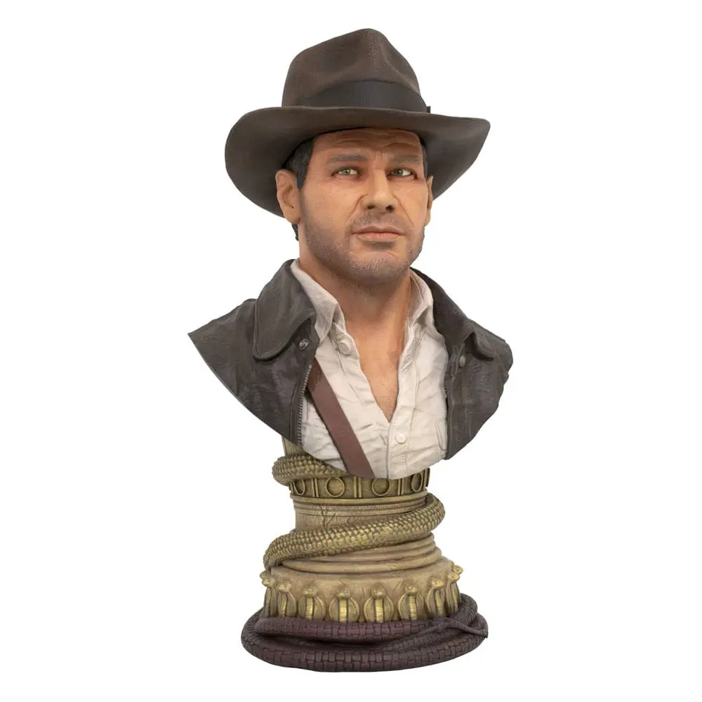 Indiana Jones: Raiders of the Lost Ark Legends in 3D 1/2 Indiana Jones mellszobor figura 25 cm termékfotó