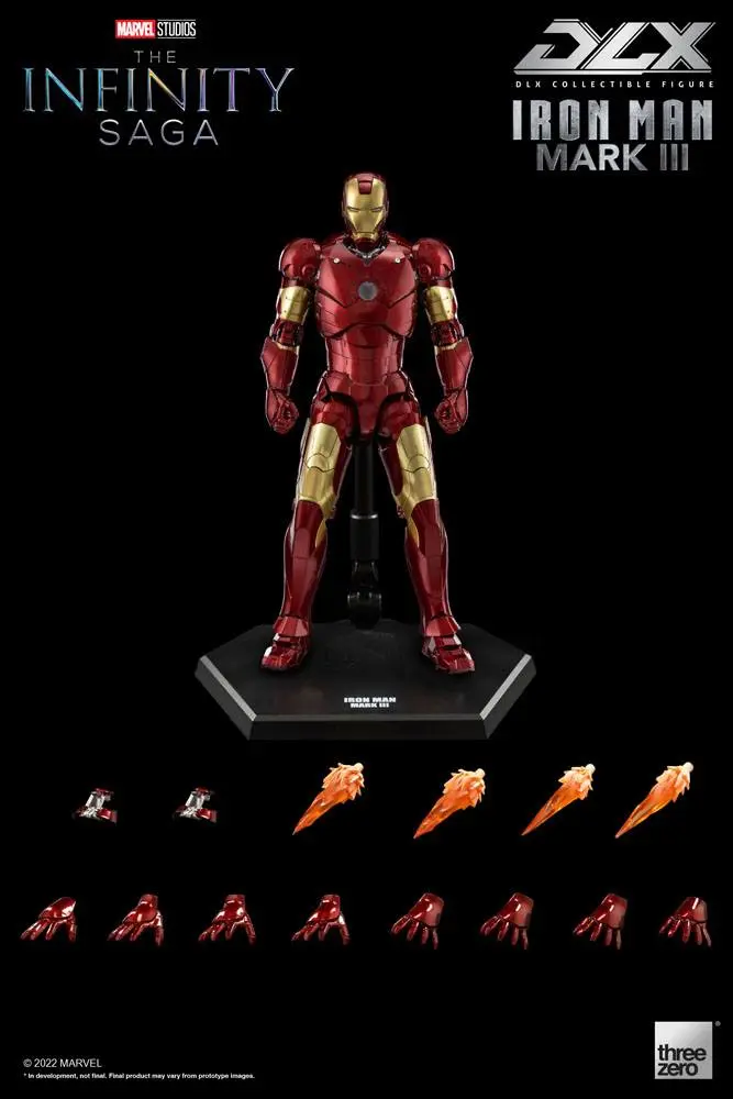 Infinity Saga DLX 1/12 Iron Man Mark 3 akciófigura 17 cm termékfotó