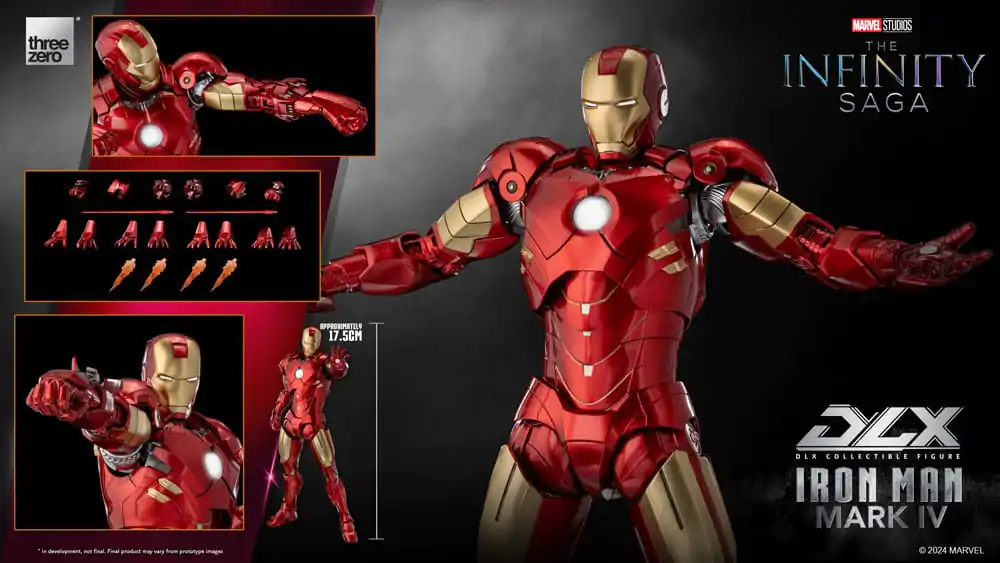 Infinity Saga DLX 1/12 Iron Man Mark 4 akciófigura 17 cm termékfotó