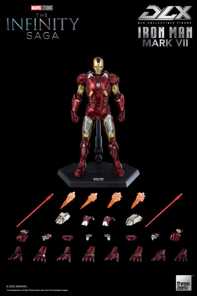 Infinity Saga DLX 1/12 Iron Man Mark 7 akciófigura 17 cm termékfotó