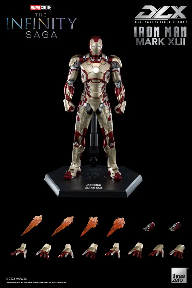 Infinity Saga DLX 1/12 Iron Man Mark 42 akciófigura 17 cm termékfotó