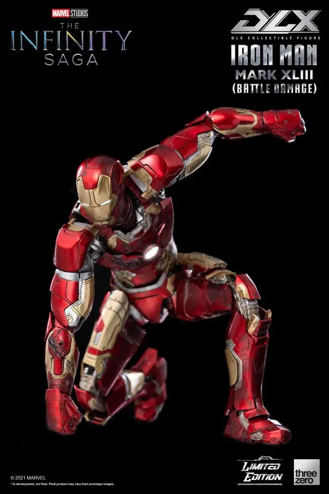 Infinity Saga DLX 1/12 Iron Man Mark 43 (Battle Damage) Limitált kiadás akciófigura 17 cm termékfotó