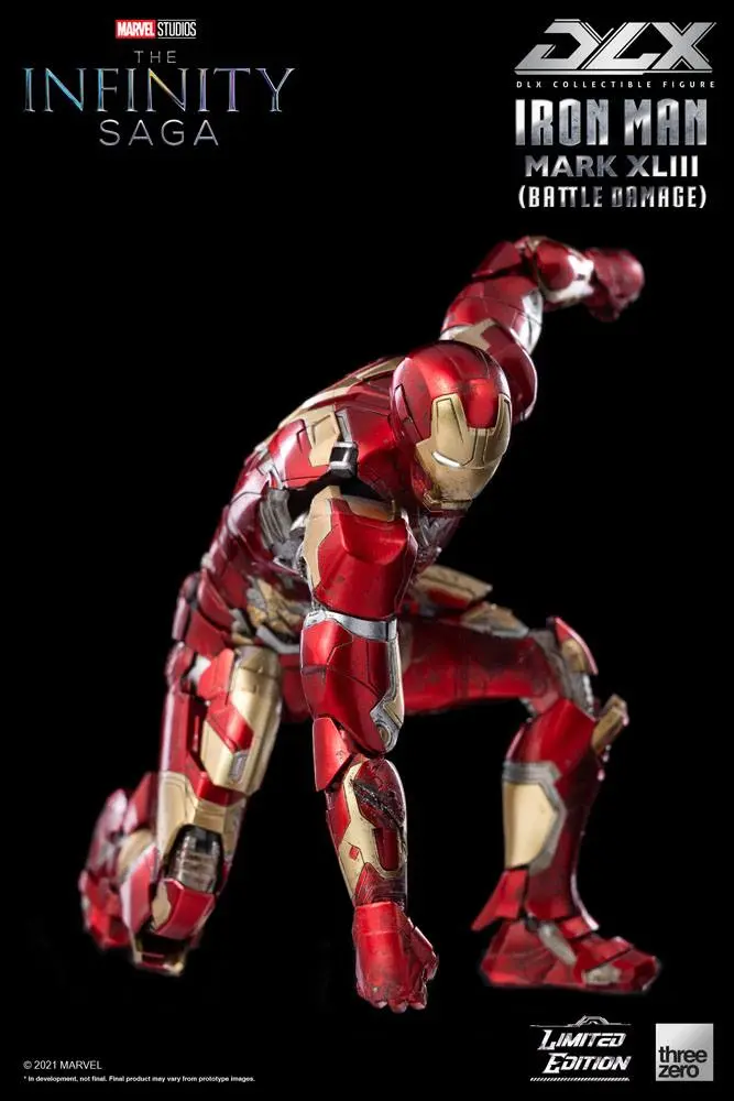 Infinity Saga DLX 1/12 Iron Man Mark 43 (Battle Damage) Limitált kiadás akciófigura 17 cm termékfotó