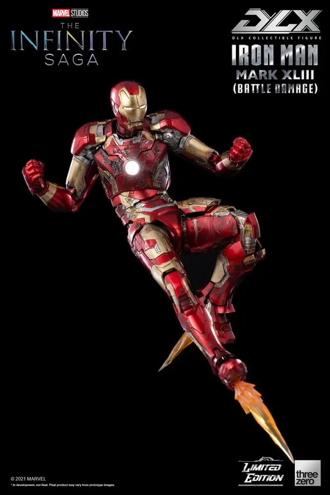 Infinity Saga DLX 1/12 Iron Man Mark 43 (Battle Damage) Limitált kiadás akciófigura 17 cm termékfotó