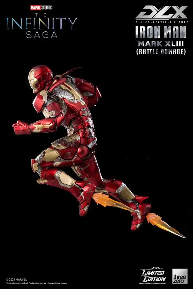 Infinity Saga DLX 1/12 Iron Man Mark 43 (Battle Damage) Limitált kiadás akciófigura 17 cm termékfotó