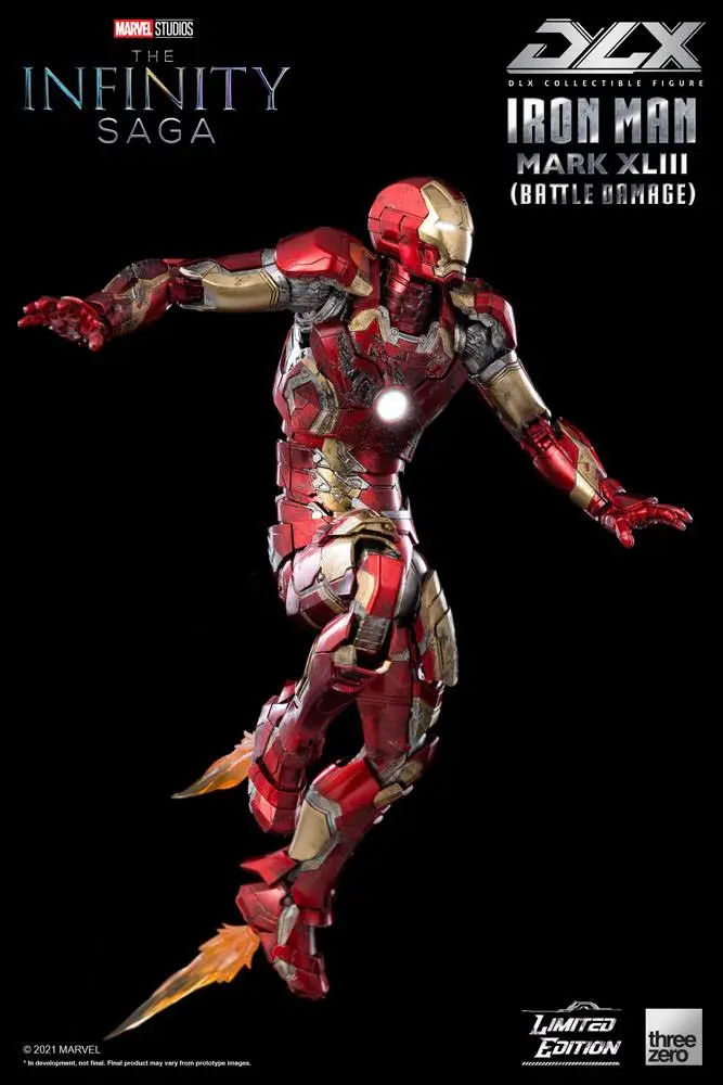 Infinity Saga DLX 1/12 Iron Man Mark 43 (Battle Damage) Limitált kiadás akciófigura 17 cm termékfotó