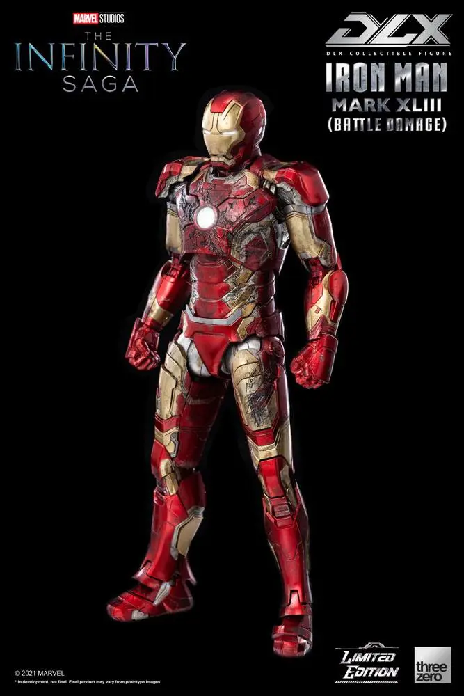 Infinity Saga DLX 1/12 Iron Man Mark 43 (Battle Damage) Limitált kiadás akciófigura 17 cm termékfotó