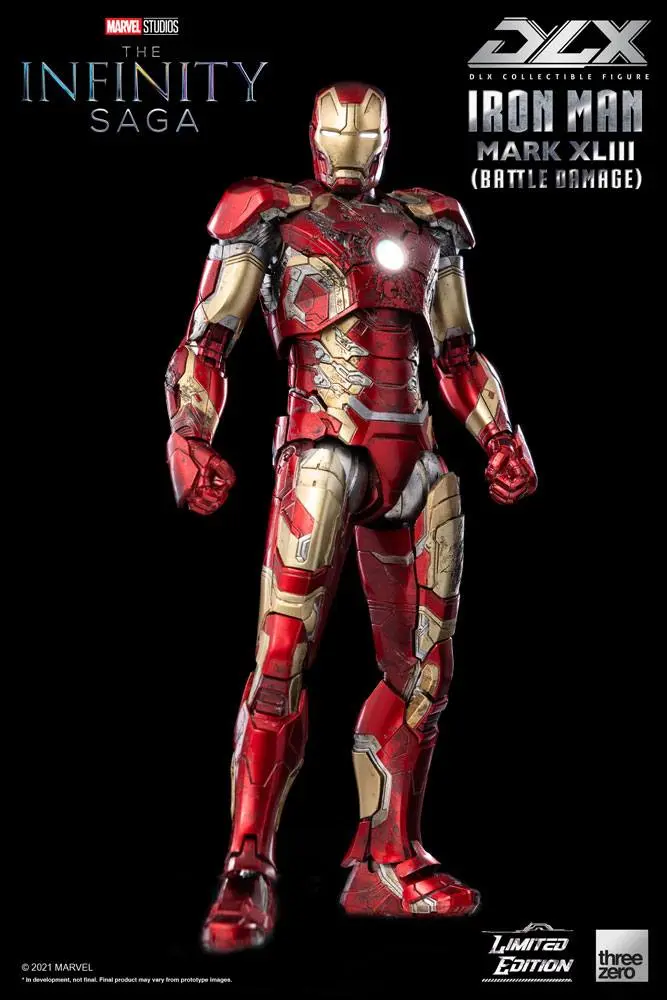 Infinity Saga DLX 1/12 Iron Man Mark 43 (Battle Damage) Limitált kiadás akciófigura 17 cm termékfotó