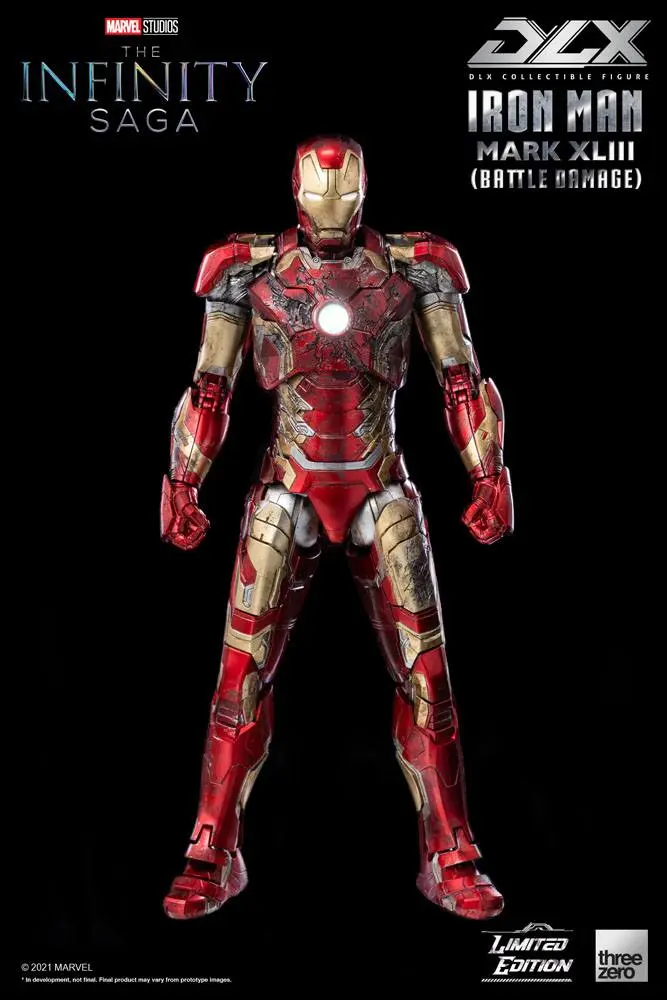 Infinity Saga DLX 1/12 Iron Man Mark 43 (Battle Damage) Limitált kiadás akciófigura 17 cm termékfotó