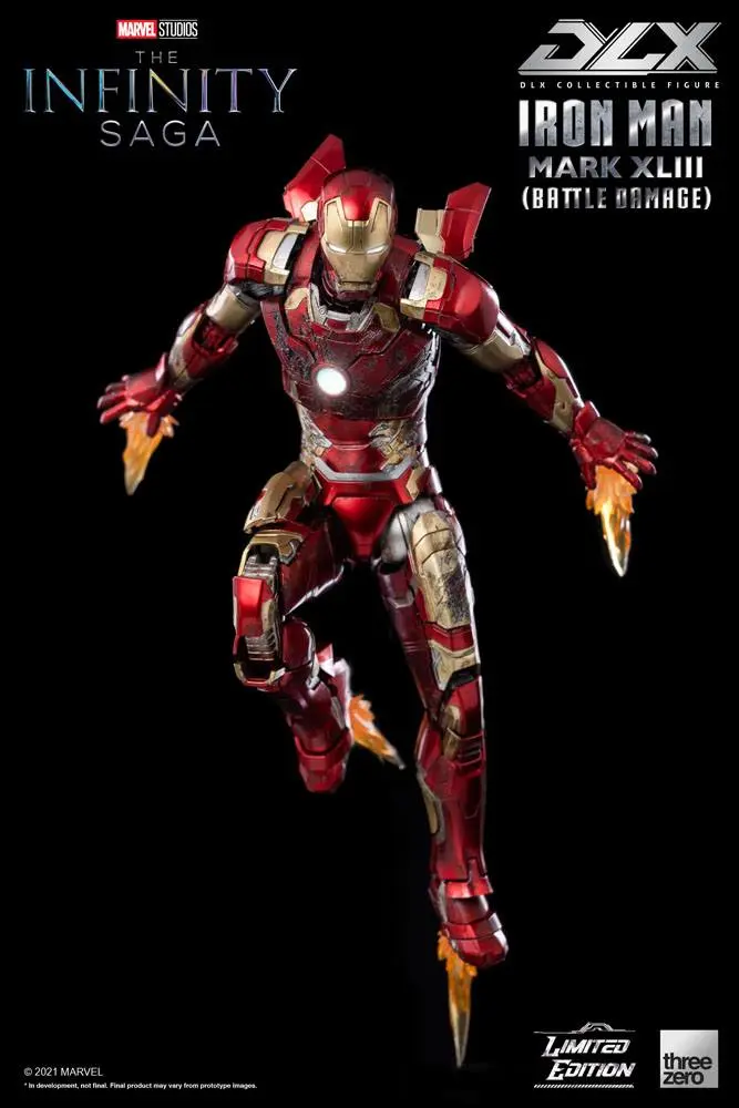 Infinity Saga DLX 1/12 Iron Man Mark 43 (Battle Damage) Limitált kiadás akciófigura 17 cm termékfotó