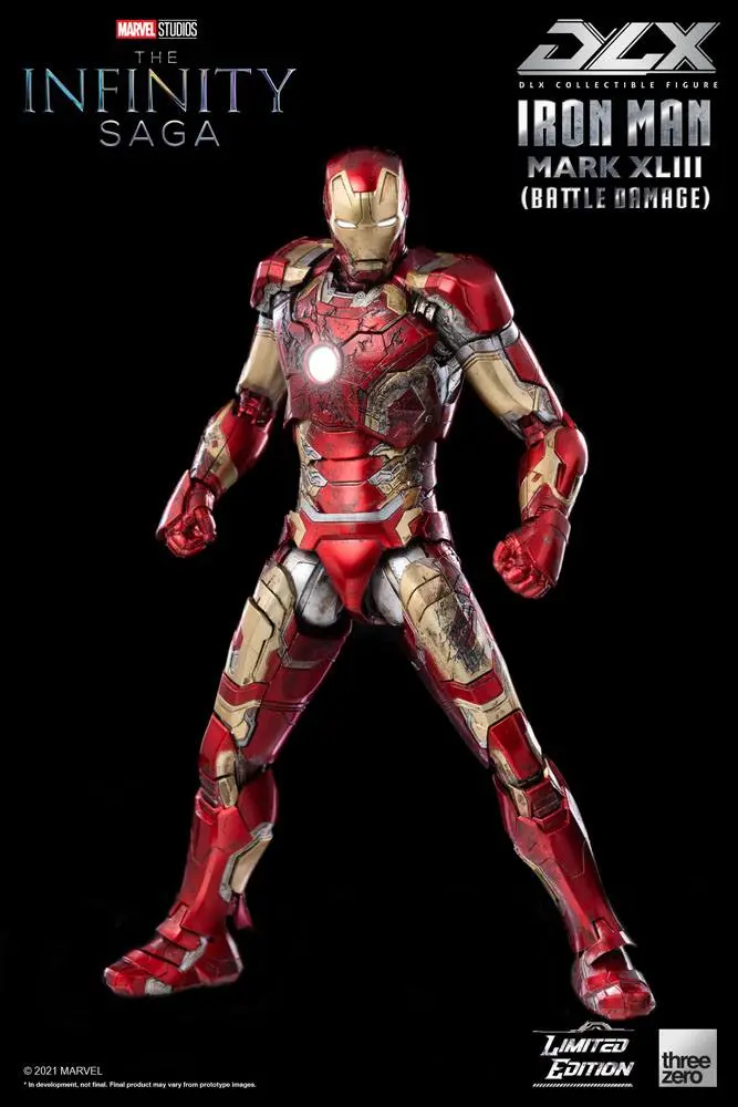 Infinity Saga DLX 1/12 Iron Man Mark 43 (Battle Damage) Limitált kiadás akciófigura 17 cm termékfotó