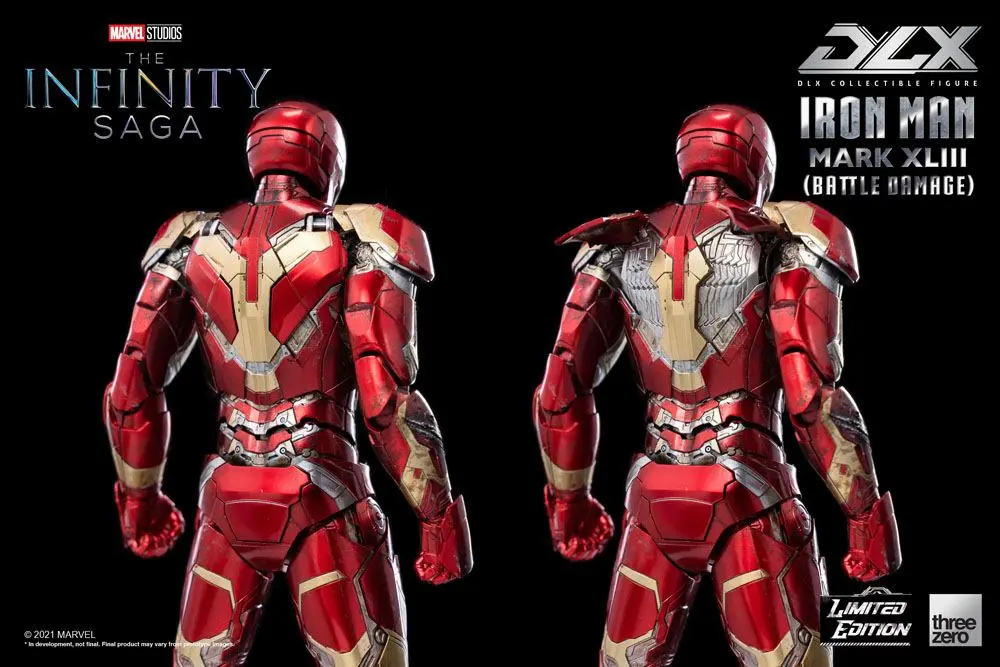 Infinity Saga DLX 1/12 Iron Man Mark 43 (Battle Damage) Limitált kiadás akciófigura 17 cm termékfotó