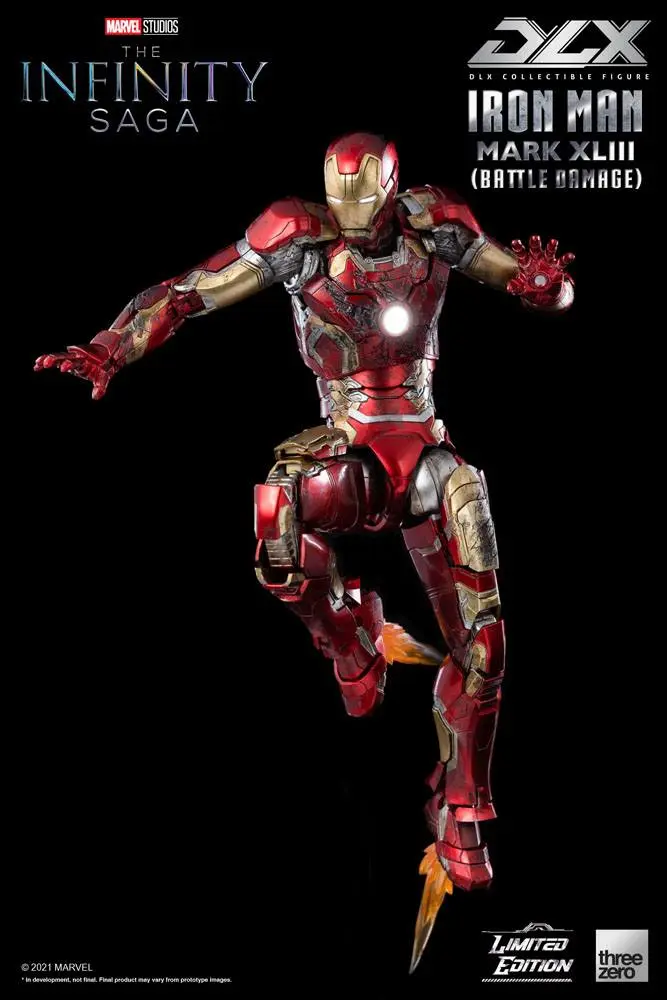 Infinity Saga DLX 1/12 Iron Man Mark 43 (Battle Damage) Limitált kiadás akciófigura 17 cm termékfotó