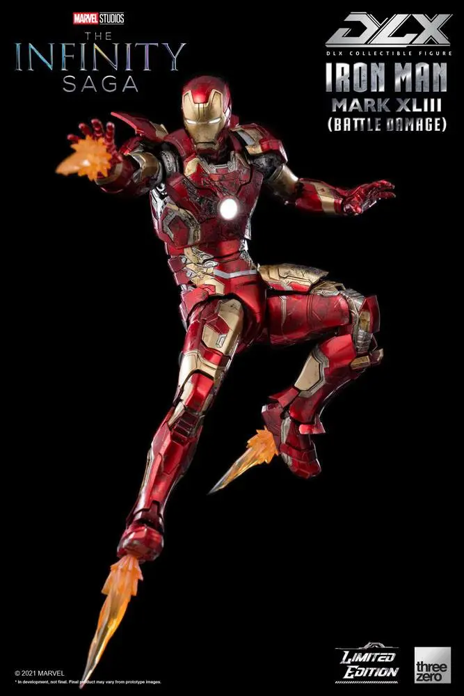 Infinity Saga DLX 1/12 Iron Man Mark 43 (Battle Damage) Limitált kiadás akciófigura 17 cm termékfotó