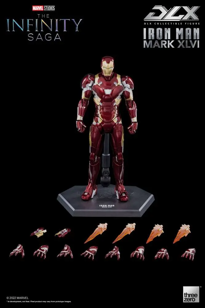 Infinity Saga DLX 1/12 Iron Man Mark 46 akciófigura 17 cm termékfotó