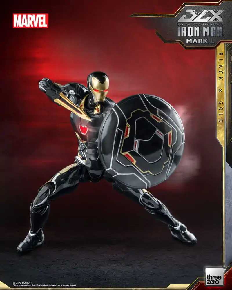 Infinity Saga DLX 1/12 Iron Man Mark 50 (Black X Gold) akciófigura 17 cm termékfotó