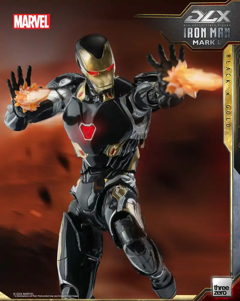 Infinity Saga DLX 1/12 Iron Man Mark 50 (Black X Gold) akciófigura 17 cm termékfotó