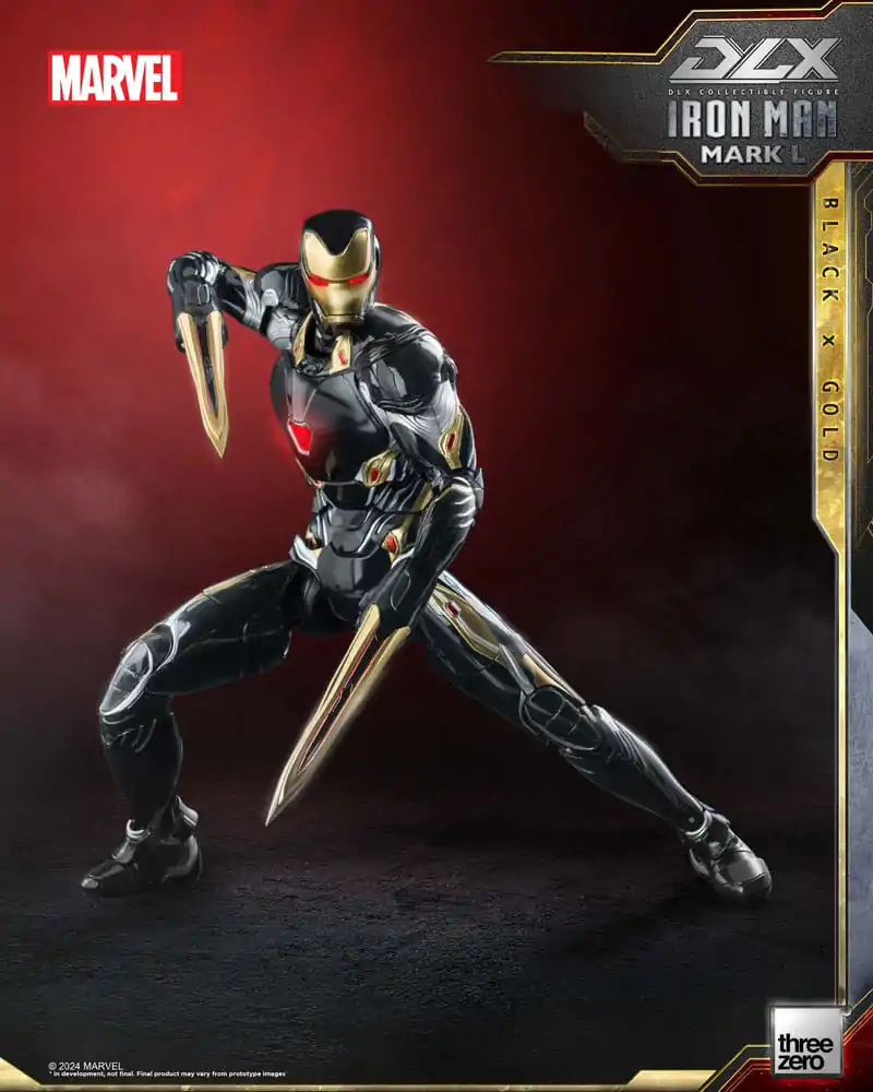 Infinity Saga DLX 1/12 Iron Man Mark 50 (Black X Gold) akciófigura 17 cm termékfotó