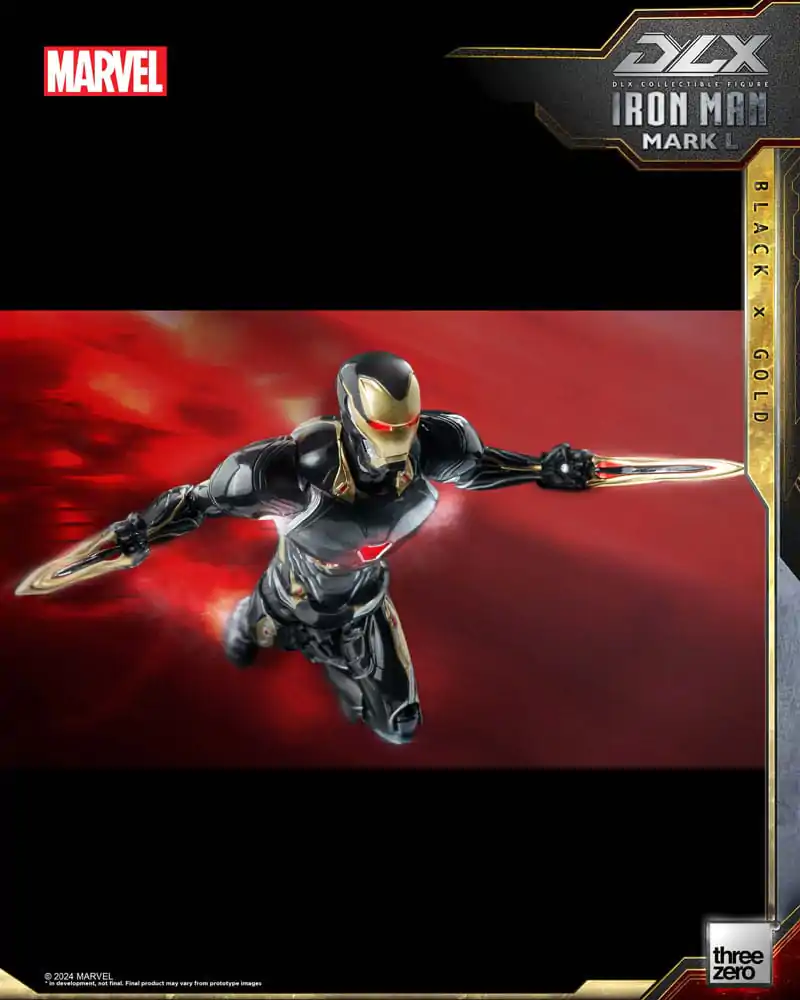 Infinity Saga DLX 1/12 Iron Man Mark 50 (Black X Gold) akciófigura 17 cm termékfotó