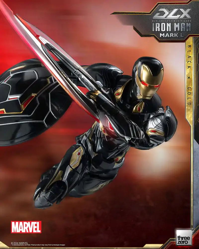 Infinity Saga DLX 1/12 Iron Man Mark 50 (Black X Gold) akciófigura 17 cm termékfotó