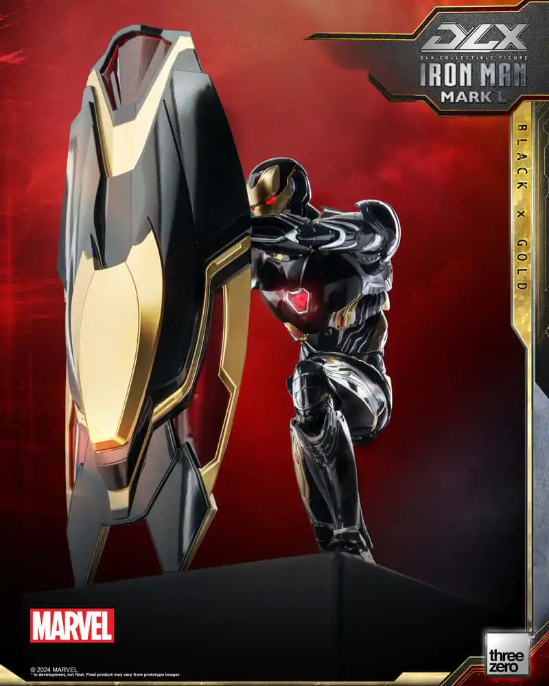 Infinity Saga DLX 1/12 Iron Man Mark 50 (Black X Gold) akciófigura 17 cm termékfotó