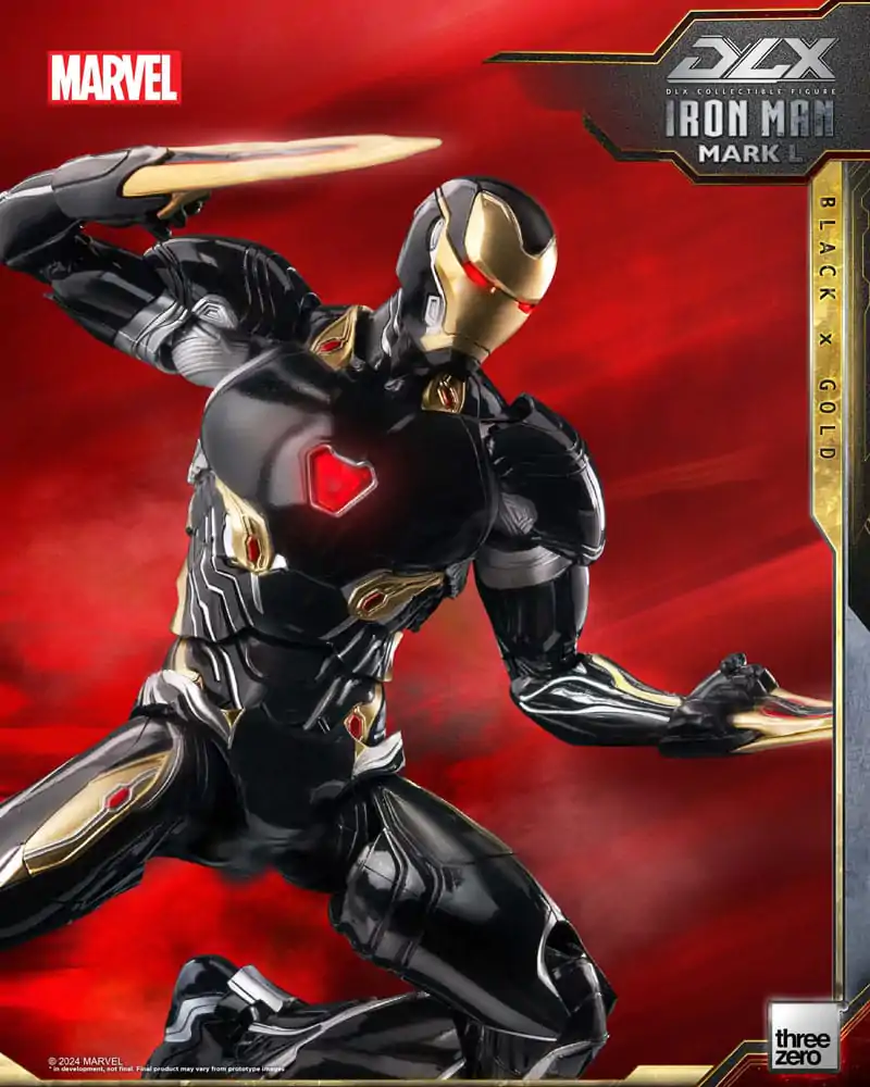 Infinity Saga DLX 1/12 Iron Man Mark 50 (Black X Gold) akciófigura 17 cm termékfotó