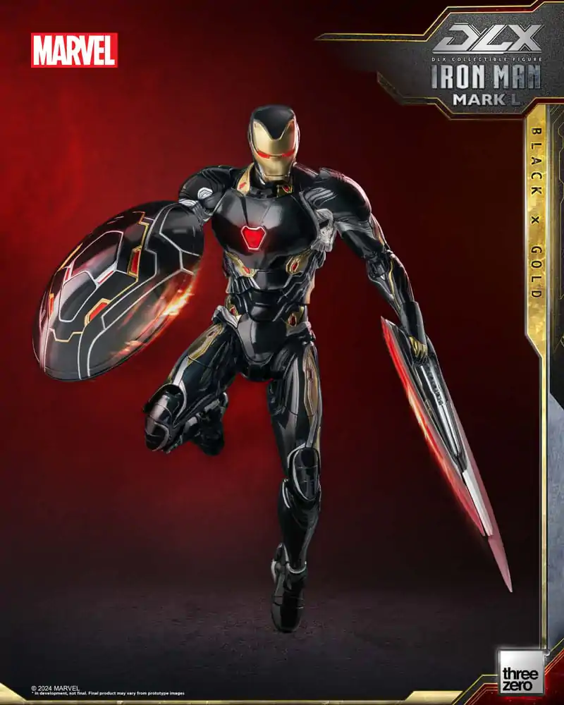 Infinity Saga DLX 1/12 Iron Man Mark 50 (Black X Gold) akciófigura 17 cm termékfotó