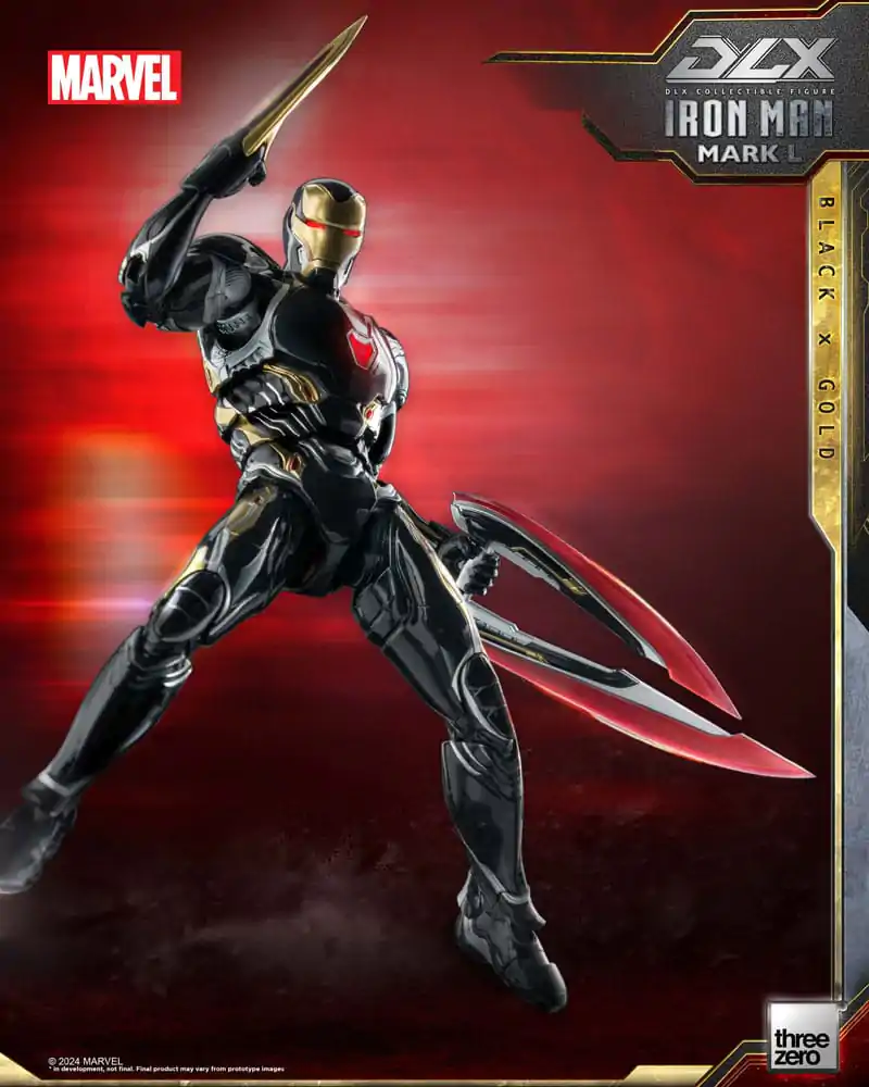 Infinity Saga DLX 1/12 Iron Man Mark 50 (Black X Gold) akciófigura 17 cm termékfotó