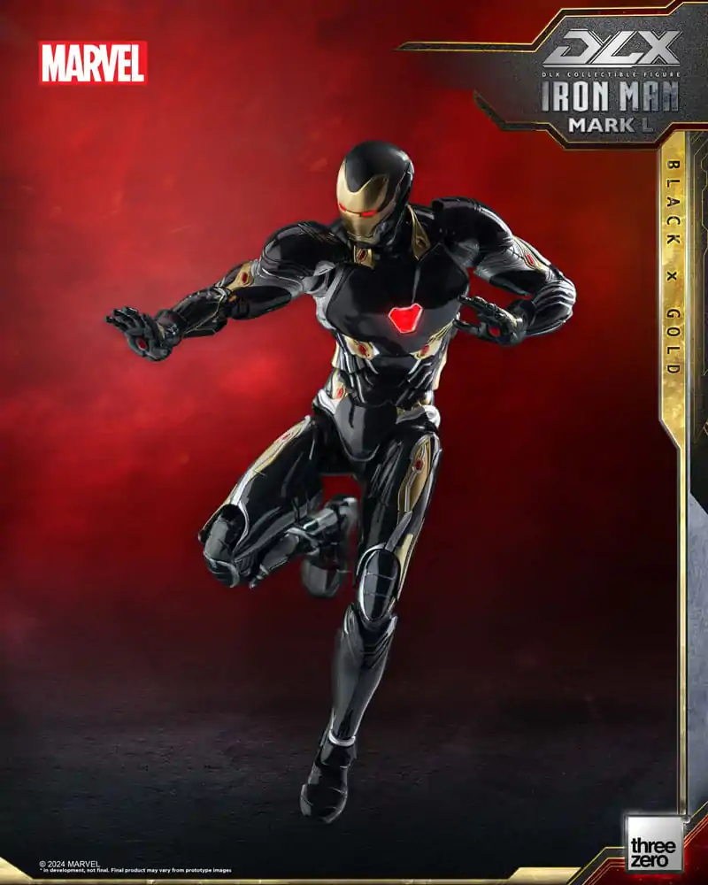 Infinity Saga DLX 1/12 Iron Man Mark 50 (Black X Gold) akciófigura 17 cm termékfotó