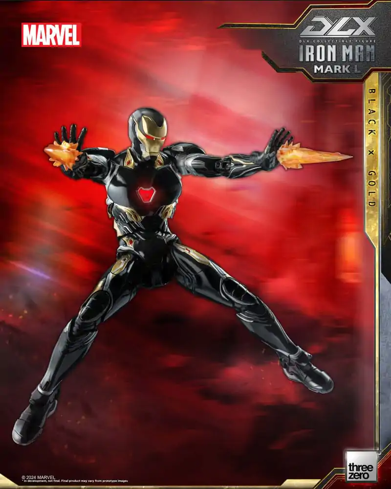 Infinity Saga DLX 1/12 Iron Man Mark 50 (Black X Gold) akciófigura 17 cm termékfotó