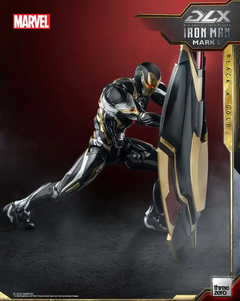 Infinity Saga DLX 1/12 Iron Man Mark 50 (Black X Gold) akciófigura 17 cm termékfotó