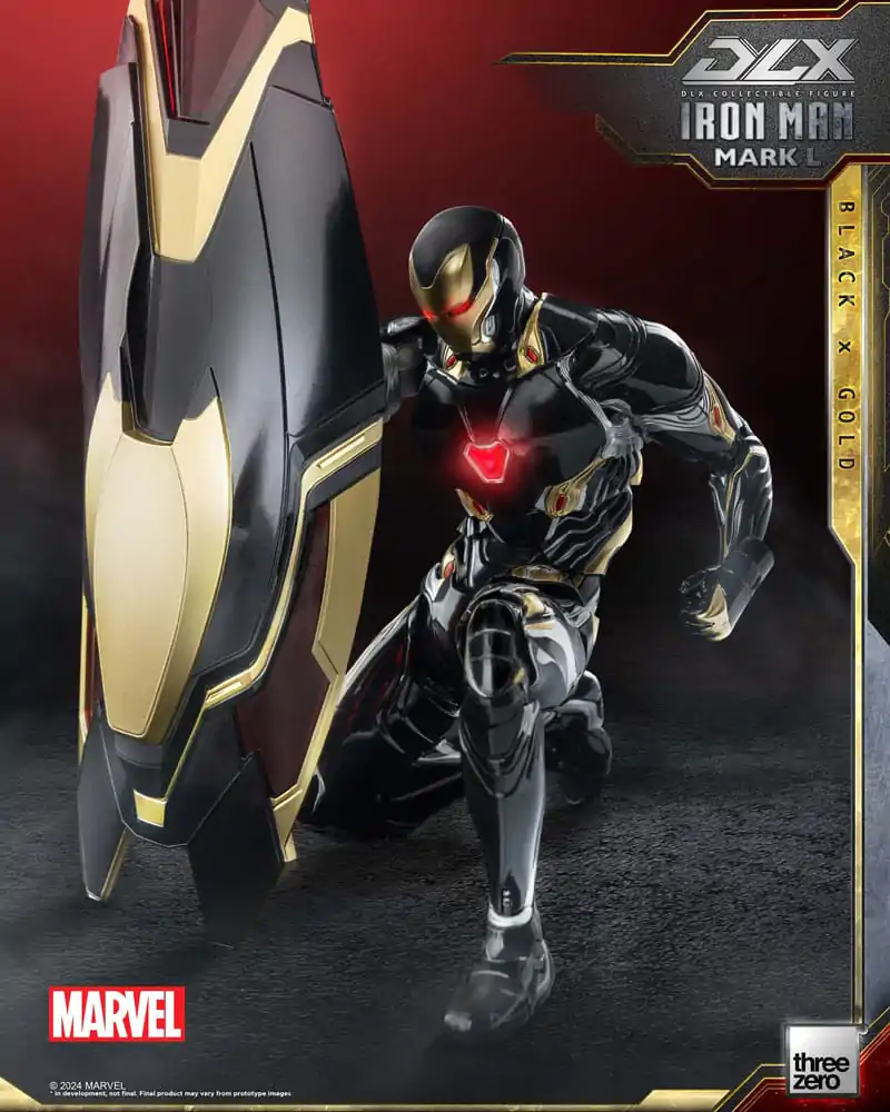 Infinity Saga DLX 1/12 Iron Man Mark 50 (Black X Gold) akciófigura 17 cm termékfotó