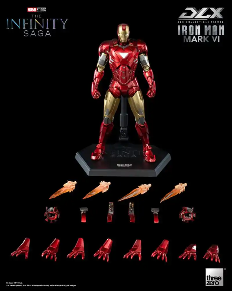 Infinity Saga DLX 1/12 Iron Man Mark 6 akciófigura 17 cm termékfotó